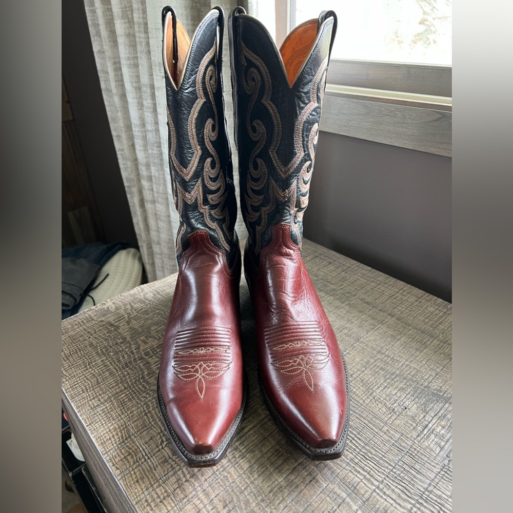 Lucchese 1883 Two Tone Leather Western / Cowboy Boots